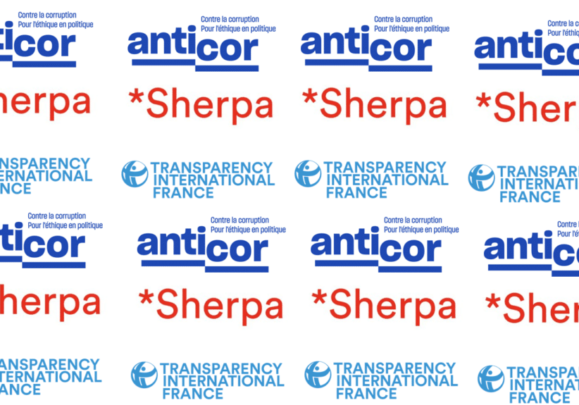 mosaique logos Anticor Sherpa Transparency France